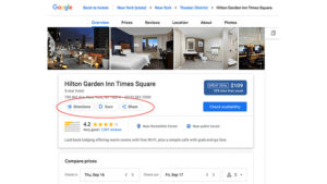 Google Hotel Search Results Drops Visit Website Button