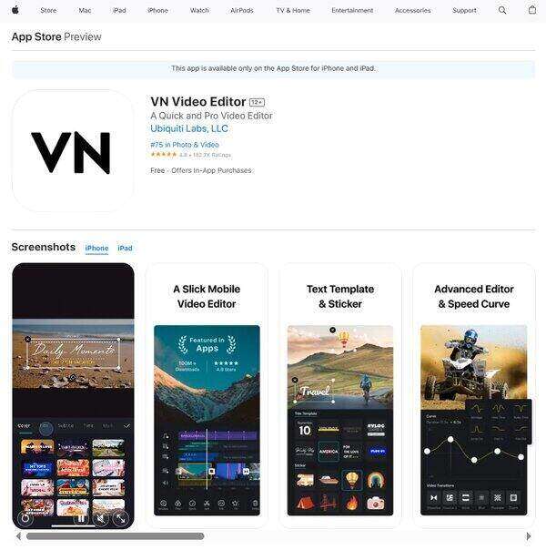 VN AI Video Editor