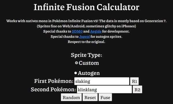 Infinitefusion